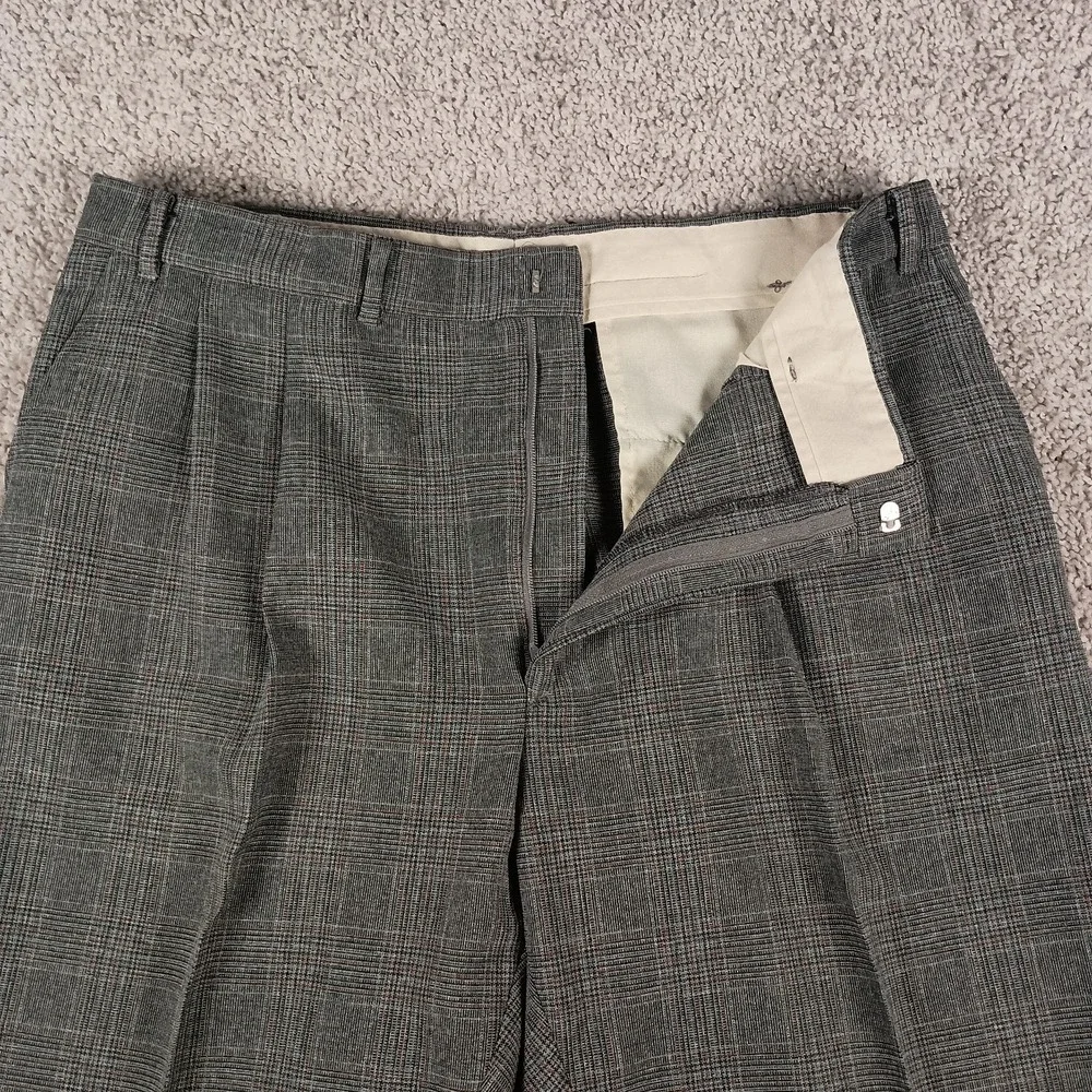 Vintage 70s/80s John Blair 48L 42x34 Glen Plaid Suit - 2 Piece Gray Retro Suit